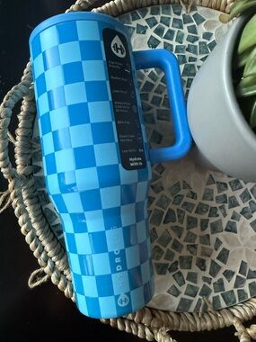 Hydrojug COBALT CHECKER 32oz Traveler Tumbler